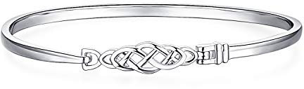 JewelryPalace Keltischer Knoten Öffnen Sie 925 Sterling Silber Armreif
