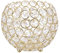 Crystal Tea Light Candle Holders Fireplace Candelabra for Anniversary Celebration,Modern Home Decor Wedding Coffee Table Centerpieces (15cm-Gold)