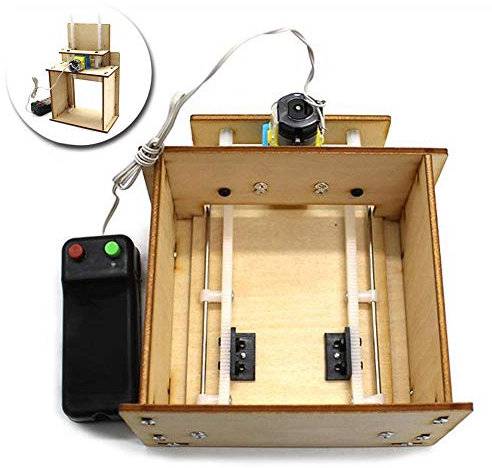 Puzzle 3D Porte D'ascenseur en Bois Modèle de Garage Porte Electrique DIY Kit D'assemblage Jeu de Construction Jouet Créatif Cadeau Enfants Plus de 14 Ans
