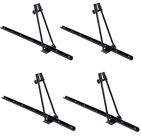 4X Fahrradträger Orion + Relingträger VDP XL 135 kompatibel mit Audi A6 Allroad 05-07