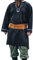 Leonardo Carbone® Wikinger Tunika Freki - Mittelalter Kleidung Herren, Mittelalter Hemd, Freizeithemden Langarm, Karneval Kostüm Herren, Wikinger Tunika, LARP-Kleidung - 100% Baumwolle Schwarz L