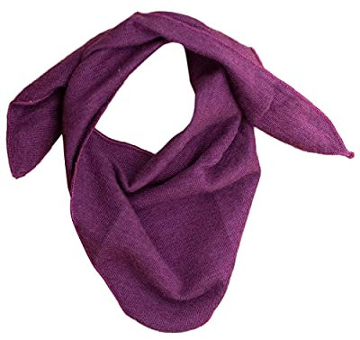 Lilano, Baby Dreieckstuch Uni, 70% Wolle (kbT), 30% Seide, 210 gr./m² (Beere)