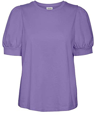 VERO Moda Damen Vmkerry 2/4 O-Neck Top VMA Noos T-Shirt, Paisley Purple, XL EU