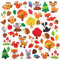 Baker Ross FX119 Waldtiere Moosgummi Sticker - 100 Stück, Großpackung Schaumstoff Aufkleber für Kinder zum Basteln, Gestalten und Dekorieren