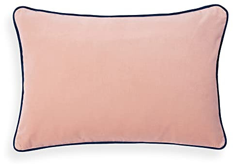 Bassetti Uni Kissenhülle zu Tischwäsche - Velour aus 90% Baumwolle, 10% Polyester in der Farbe Cipria P1, Maße: 40X60 cm - 9324594