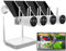 VisorTech Überwachungssystem: 2K-Festplatten-Überwachungsrekorder + 4 Solar-Akku-Kameras, HDMI, App (Überwachungskamera mit Solar, Kamera Überwachung Solar, Speicherkarten)