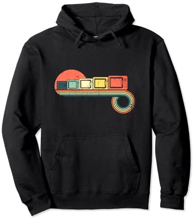 Micro-ondes Rétro Vintage Coucher De Soleil Couleur Sweat à Capuche