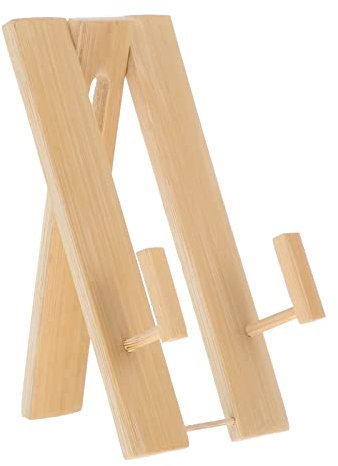 HOMSFOU 1pc Wood Fan Holder: Japanese Style Folding Fan Display Stand with Tripod Base for Home Decor