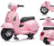 Vespa Voiture Electrique Enfant de 2 Ans 6 Volts Rose - Vespa Enfant avec Sons et lumières intégrés, Velo Electrique Enfant
