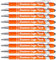 HEYZARDA Kugelschreiber mit Gravur Kugelschreiber Personalisiert mit Namen Text Logo Orange 100 Pcs