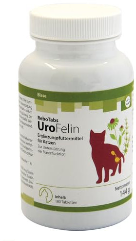 UroFelin Ergänzungsfuttermittel für Katzen 180 Stück: Unterstützung Einer normalen Harnwegfunktion, Enthält Goldrute & Kapuzinerkresse, kann zur Regulierung des pH-Werts beitragen
