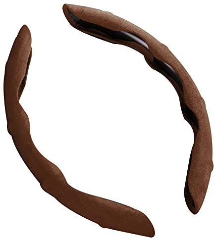 2 Stück Auto Lenkradbezug Lenkradhüllen, für Citroen ami AMI Xsara Picasso Berlingo C1 C2 C3 Aircross C4 Wildleder Segmentierter Lenkrad Abdeckung Zubehor,D