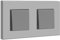 BSEED Double Interrupteur Mural 1 Gang 1 Voie,Interrupteur Encastrable Moderne Gris,10A Interrupteur à Bascule avec Panneau en Plastique,Interrupteur d'Éclairage pour la Salle de Bains-157mm