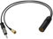DAB Splitter Kabel RG174 DAB Luftseilbahn Radio Antenne Splitter Kabel SMB DIN Stecker auf ISO Sockel Kabel Din Weiblich auf Din Stecker auf SMB Kabel für AM/FM DAB Auto Radio Antenne 12inch (30cm)
