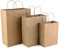Papiertüten mit henkel 100Stück Geschenktüten Papiertaschen,Kraftpapier Tüten für Kindergeburtstag/Brottüten/Geburtstagstüten/Geschenkpapier aufbewahrung/Verpackungen/Hochzeit,Papiertüten für Biomüll