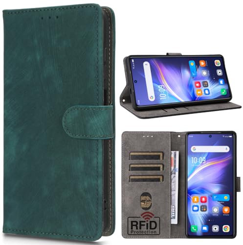 RFID Blocking Coque avec TCL 505/T509K/T5094, Titulaire de la Carte, Béquille, Étui pour TCL 505/T509K/T5094-003