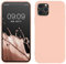 kwmobile Case Compatible with Apple iPhone 12 / iPhone 12 Pro Case - Soft Slim Protective TPU Silicone Cover - Pastel Peach