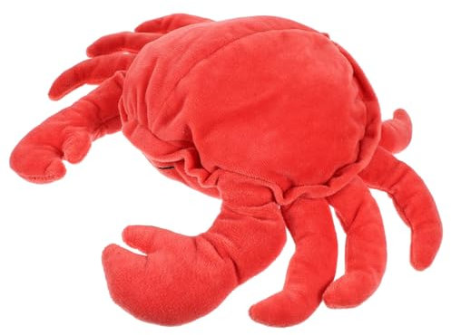Vaguelly Krabbenpuppe Niedliche Handpuppe Handpuppe Spielzeug Handspielzeug Ausgestopfte Handpuppe Puppen Für Erwachsene Tierhandpuppe Früherziehungsspielzeug Emuliertes