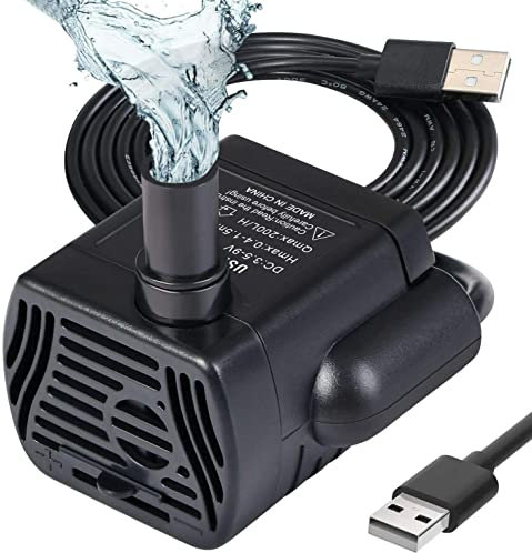 Mini Wasserpumpe Tauchpumpe 5W USB Springbrunnen Pumpe Für Teich Garten Aquarium