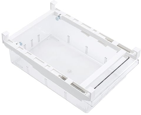 HERCHR Fridge Drawer Organizer,Pull Out Refrigerator Drawer Organizer Fridge Organizer Bin,Fridge Under Shelf Drawer,Fridge Organizer Bin for Kitchen