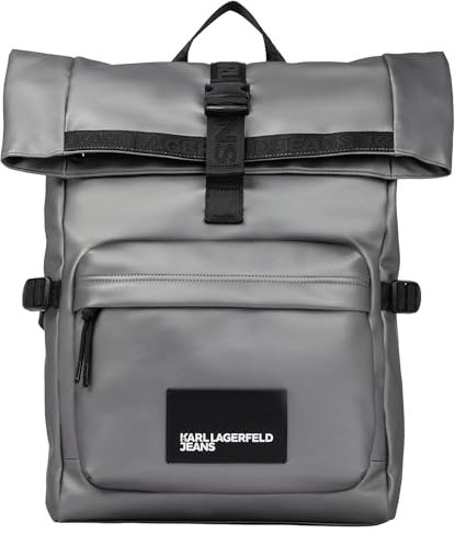 Karl Lagerfeld Jeans, Herren, Roll Top Rucksack, Gunmetal, Einheitsgröße
