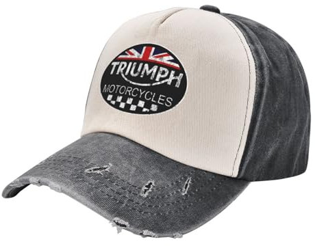 Sonnenhut Männer Klassisches Motorrad Triumphe Männer Frauen Baseballmütze Distressed Denim Hüte Kappe Casual Outdoor Sommer Snapback Hut Papa Geburtstagsgeschenke