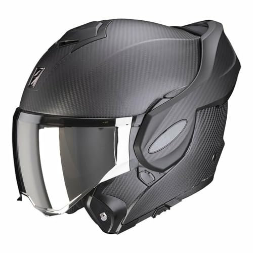 Scorpion Exo-Tech Evo Carbon Solid Flip Back Modularhelm (XL)