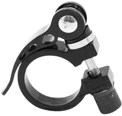 Fc'Noqgn Colliers de Tige de Selle, Colliers de Selle vélo, Colliers de Tige de Selle en Aluminium, Accessoires véloAdaptateur VTT à Serrage Rapide, Tiges de Selle vélo, Selles vélo (Noir - 31.8 mm)