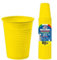 Generico (Confezione 50 Pezzi Colore a Scelta) Bicchieri Polipropilene Colorati Riutilizzabili (200 ml) per Acqua Bibite Varie Made in Italy Idonei al Contatto Alimentare per Feste ed Eventi (GIALLO)