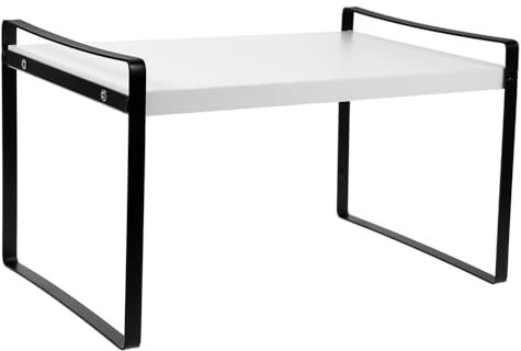 Gadpiparty Piccoli scaffali di ferro libreria scrivania scaffale del libro alzata della cucina rialzi degli scaffali organizer per mensole da cucina Organizzatore di MDF