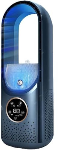 2025 Blade-Free Silent Portable Air Conditioner,Belyser Air Conditioner,6 Modes & 1-6h Timer & 7 Colors Night Light,for Home and Office-Energy Class A+(Blue)