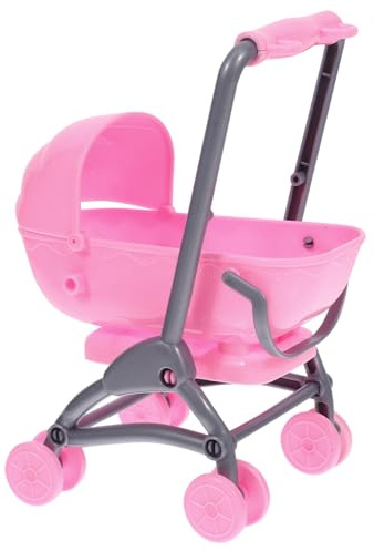 BESTonZON Kreativer Puppenwagen für Leichter Dekorativer Spielzeugwagen aus Sicherem Material für Puppenhäuser Fördert die Kreativität und Hand Augen Koordination für Kleinkinder