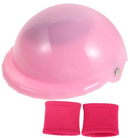SOIMISS Kleiner Puppensporthelm Für Puppen Mit Kniepolster Langlebiger Kunststoff Puppenzubehör Für Rollenspiel Und Sportaktivitäten