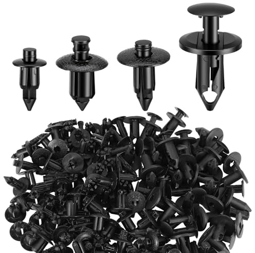 120PCS Plastic Rivets, Car Trim Clips Plastic Fasteners, Bumper Fastener Clips Compatible, Car Body Trim Clips, for UTV ATV Motorcycle M6 M7 M8 Retainer Fastener