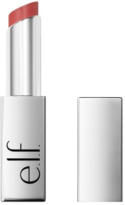 e.l.f. Glow Reviver Lip Oil Stick, getönter Lippenöl-Stick, nicht klebend und feuchtigkeitsspendend für ein sanft glänzendes Finish, vegan und tierversuchsfrei, Rose Latte
