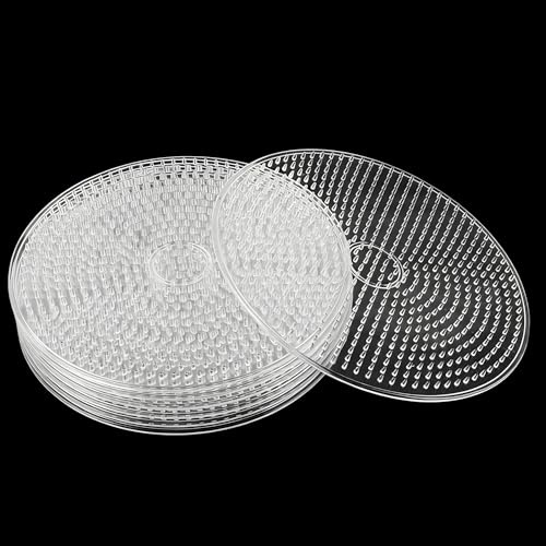 MUXHEL 16 Stück Bügelperlen Platten, 5mm Steckplatten, 15 x 15 cm Stiftplatte, bügelperlen vorlagen, Transparente Steckplatten Bausätze, für Puzzle-Vorlagen