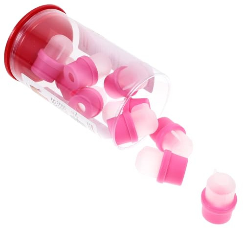 Resin Glue Wearable Nail Polish Removal Cover Pink 20pcs for DIY | Reusable Manicure Soaker Caps, Comfortable to Wear, 10pcs Per Box, 2 Boxes, for Personal Use