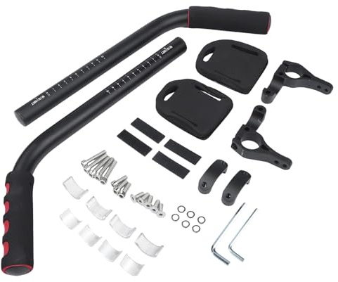 BEAZOOM Alu Lenker mit verstellbarer Armlehne für Triathlon Zeitfahren Rennrad Mountainbike schwarz