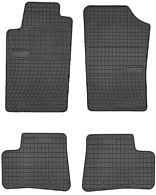 FROGUM EL Toro Gummimatten Ganzjähriges-Set von Autofussmatte Auto Fußmatten für Peugeot 206 1998-2009 | Beständiges Gummi Material | 1,5cm Schutzkante