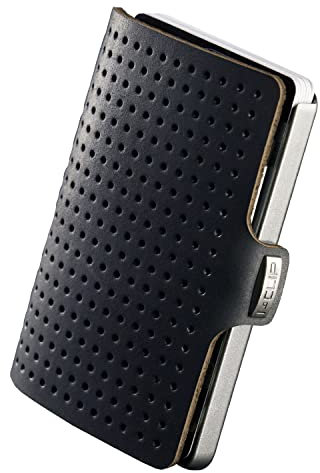 I-CLIP Original Mini Wallet avec Pince à Billets - Portefeuille Fin - Porte-Monnaie en Cuir - Portefeuille Premium - Porte-Cartes - AdvantageR Argent Nor