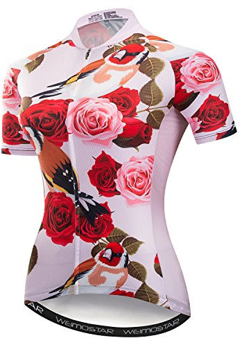 Maillot de VTT pour femme - Confortable à séchage rapide, rose, Taille M