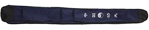 Dilwe Schwert Tasche, Multifunktions Schwerttasche Leinwand Single Layer Kampfkunst Tragetasche Chinese Taiji Martial Arts Schwert Sword Aufbewahrungspaket (Blau)