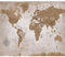 murando Fototapete selbstklebend Weltkarte 343x256cm Foto Tapete Tapetenfolie Möbelfolie Wandverkleidung Wandtapete Motivtapeten Bildtapete Wohnzimmer Schlafzimmer 3d Effekt Geographie Kontinente