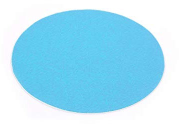 Primaflor - Ideen in Textil Event-Teppich Hochzeitsteppich Podium Rund, Himmelblau, 50cm Durchmesser, Schwer Entflammbar, Weihnachtsbaum-Decke, Teppich, Stehtisch-Unterleger