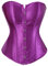 Grebrafan Clasico Corset Satén Corsés y Bustiers Mujer Talla Grande (EU(34-36) M, Morado)