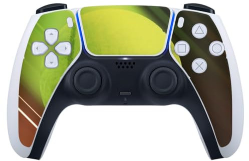 DeinDesign Skin kompatibel mit Sony Playstation 5 Controller PS5 Folie Sticker Tennis Ball Hobby