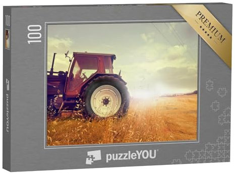 puzzleYOU: Puzzle 100 Teile „EIN Traktor im Kornfeld“ – aus der Puzzle-Kollektion Landwirtschaft