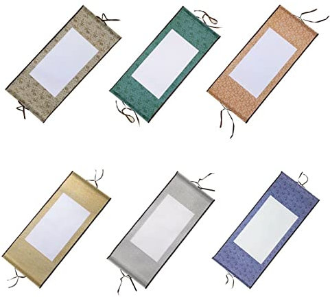 WANDIC Lot de 6 rouleaux vierges à suspendre en papier chinois pour calligraphie, art et écriture