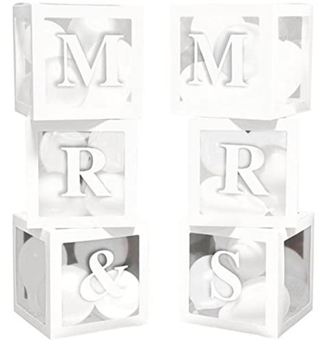 Mr & Mrs Ballonboxen Hochzeit Deko inkl. Luftballons Mr & Mr Mrs & Mrs & Mrs