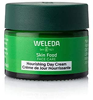 Weleda Skin Food Pflegende Tagescreme für Gesichtspflege, 300 ml, pflanzenreiche Feuchtigkeitscreme mit Olivenblatt-, Squalan- und Kamillenextrakt